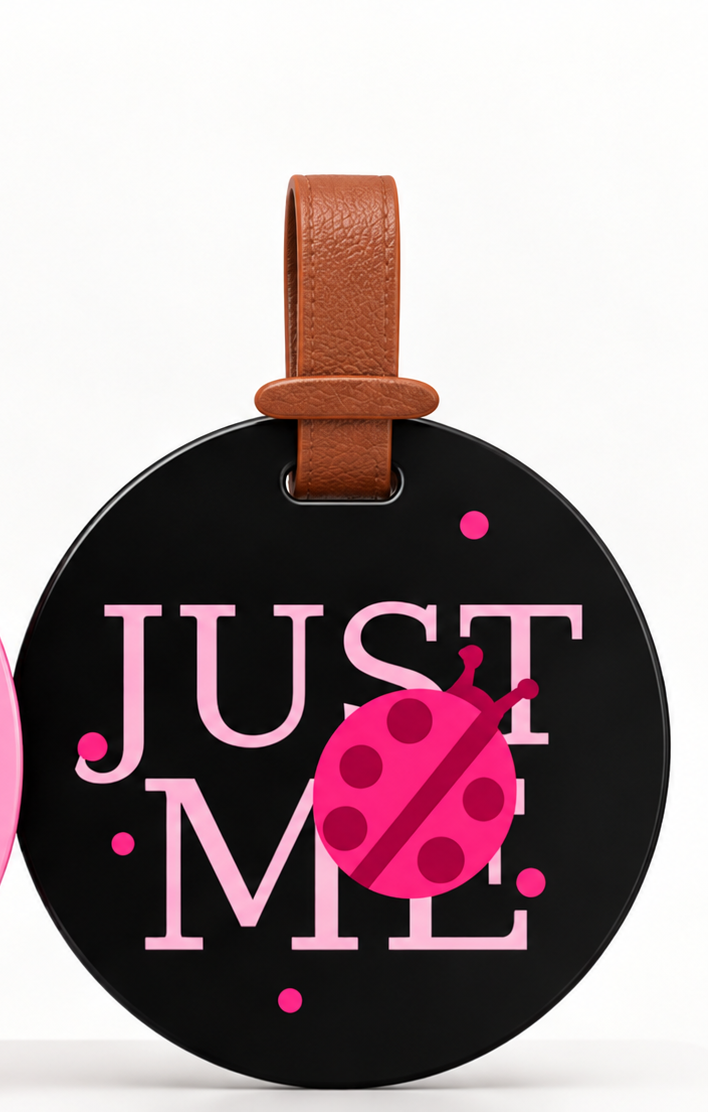 JUST ME 네임텍 · 블랙 제품 디자인